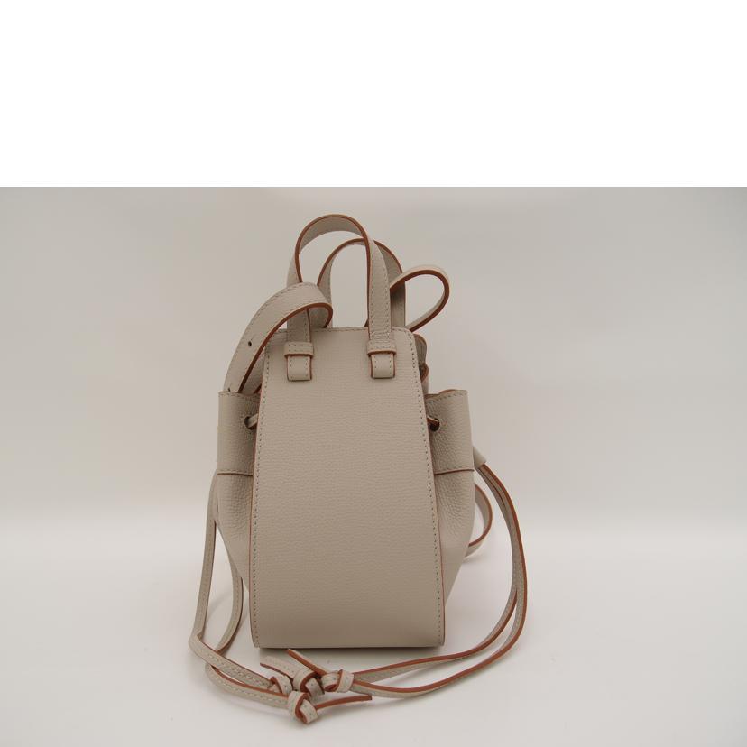 LOEWE ロエベ ハンドバッグ ショルダー 2way カーフスキン レディース/ハンモック・ドローストリングバッグ・ミニ/ライトゴースト/A538V07X10//062116/SAランク/69