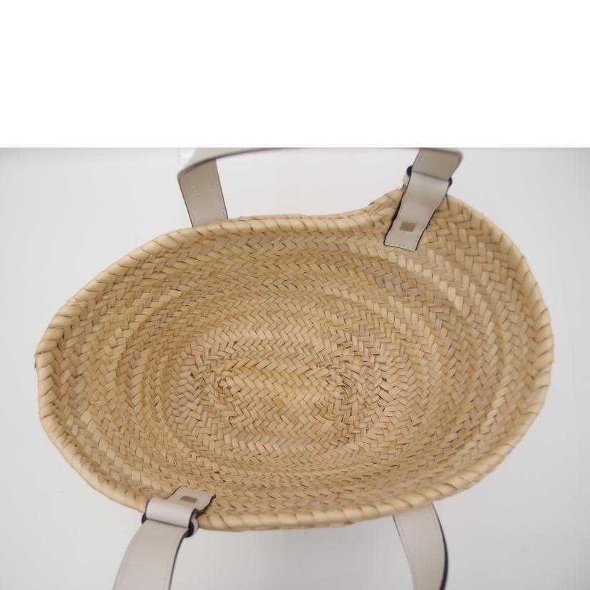 LOEWE ロエベ かごバッグ ハンドバッグ レディース 2022春夏新作/バスケットバッグ・スモール/ナチュラル×ホワイト/A223S93X04//412121/SAランク/69