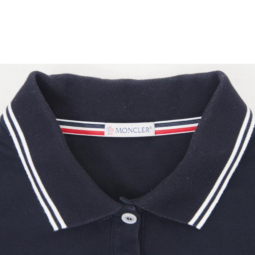 MONCLER 半袖ポロシャツ黒 モンクレール/MONCLER 半袖ポロシャツ黒//Cランク/78