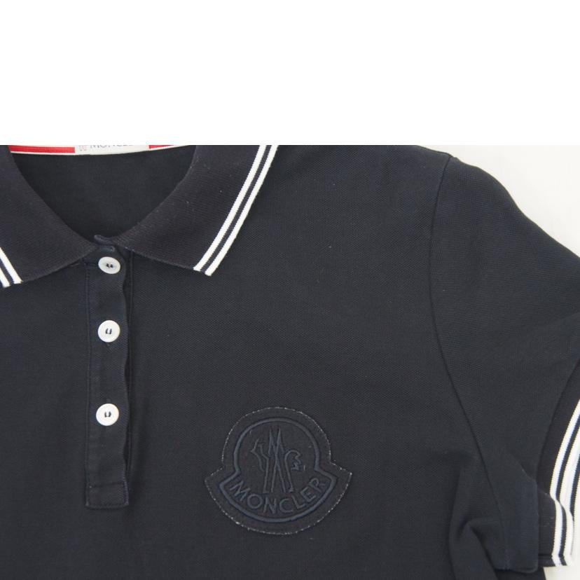 MONCLER 半袖ポロシャツ黒 モンクレール/MONCLER 半袖ポロシャツ黒//Cランク/78