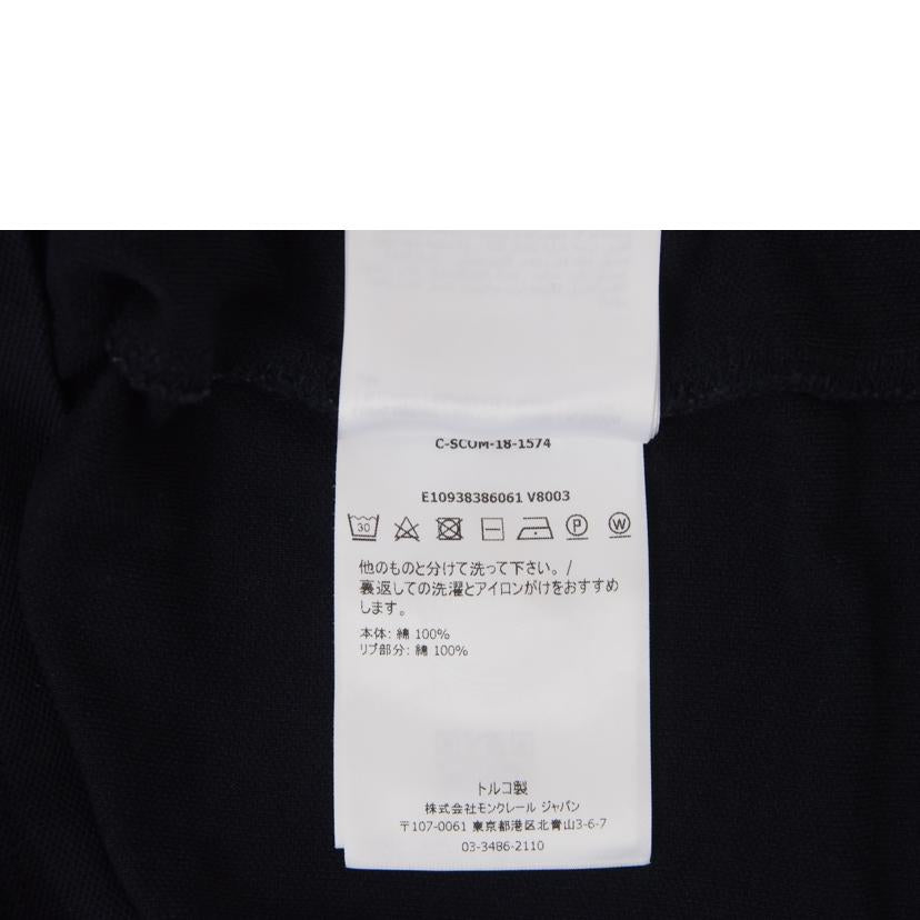 MONCLER 半袖ポロシャツ黒 モンクレール/MONCLER 半袖ポロシャツ黒//Cランク/78