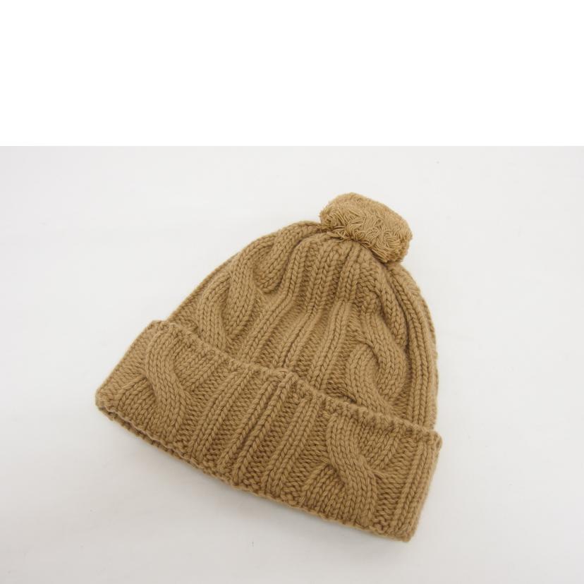 GUCCI グッチ/ダブルネームロゴ/ニットキャップ/ブラウン/653564//4G200/SAランク/04