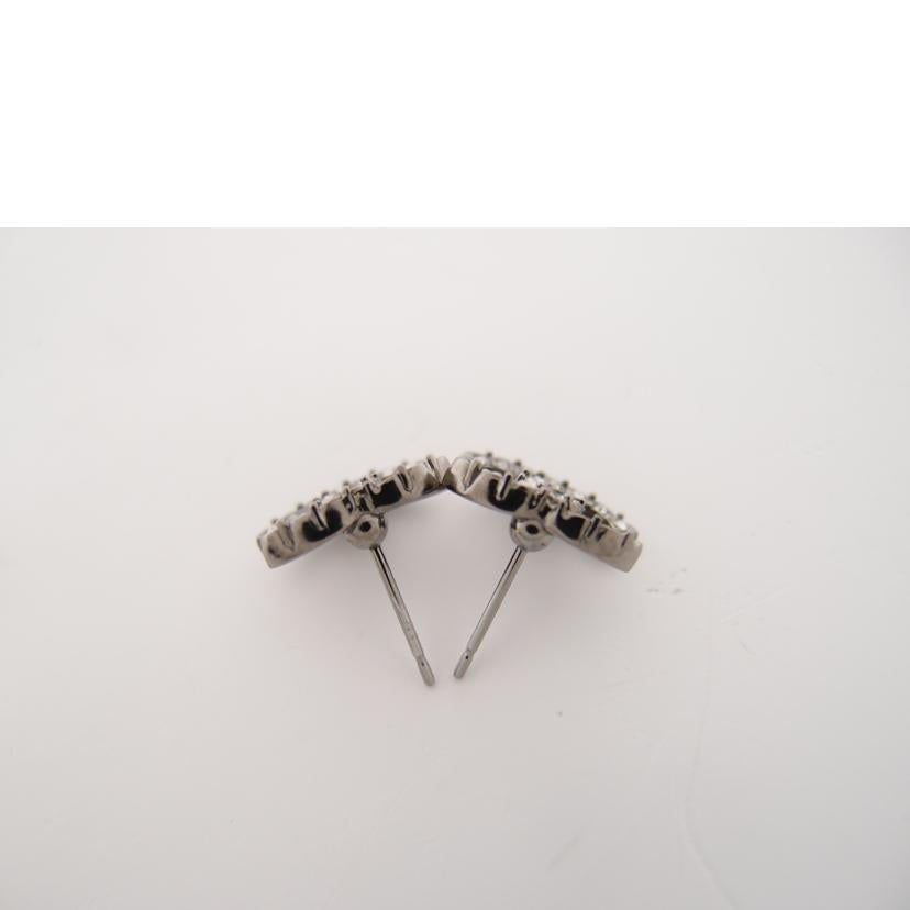 CHANEL シャネル 2021年製 アクセサリー ガンメタル/ココマーク・ラインストーンピアス//C21 K/SAランク/69