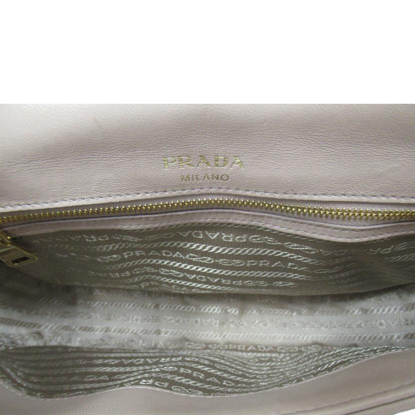 PRADA/チェーンショルダーバッグ/ギャザー/1BD235//ABランク/63