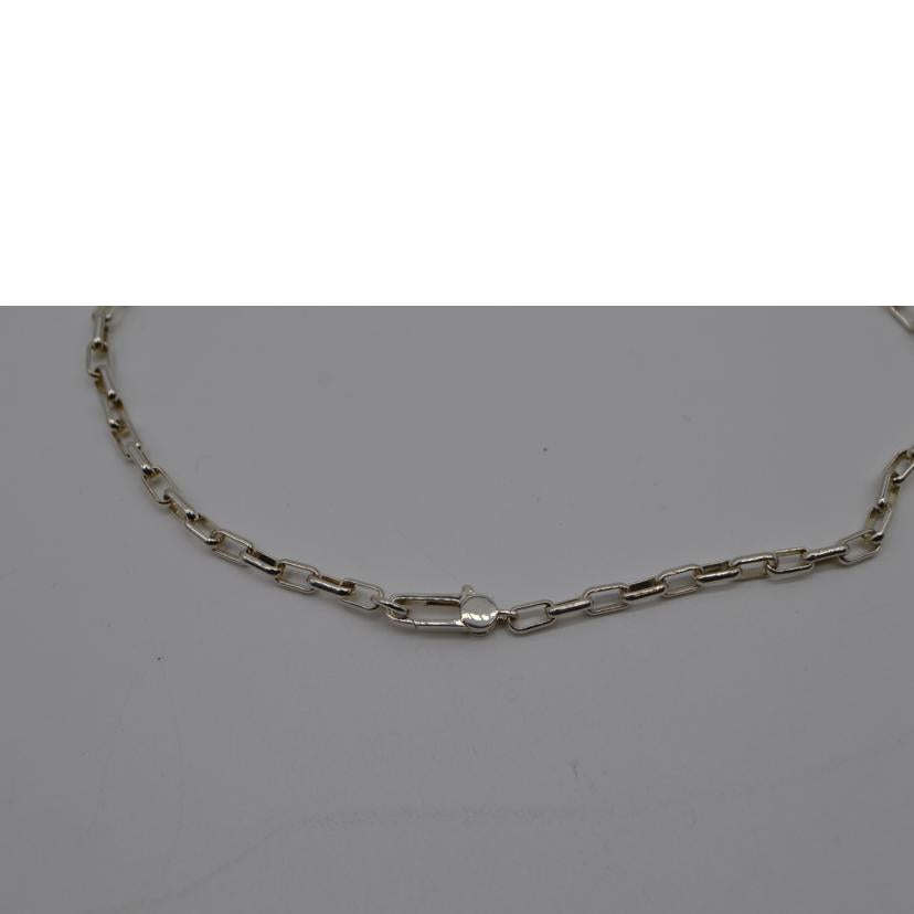 GUCCI グッチ/インターロッキングGシルバーネックレス//Aランク/89