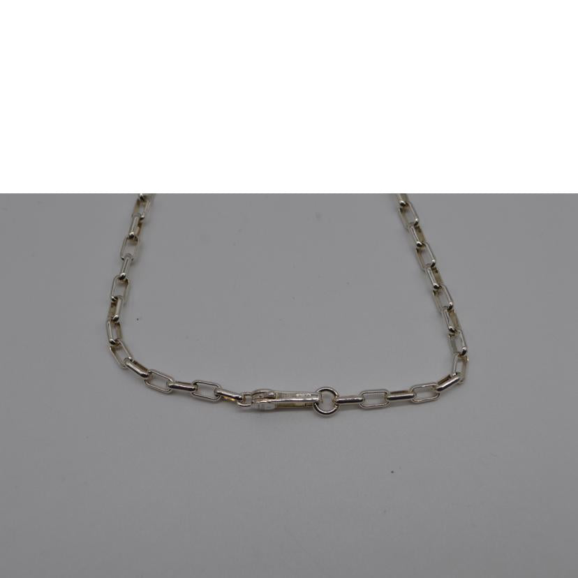 GUCCI グッチ/インターロッキングGシルバーネックレス//Aランク/89