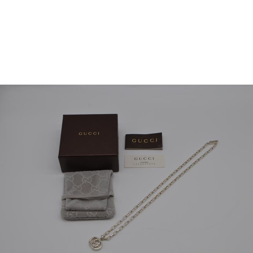 GUCCI グッチ/インターロッキングGシルバーネックレス//Aランク/89