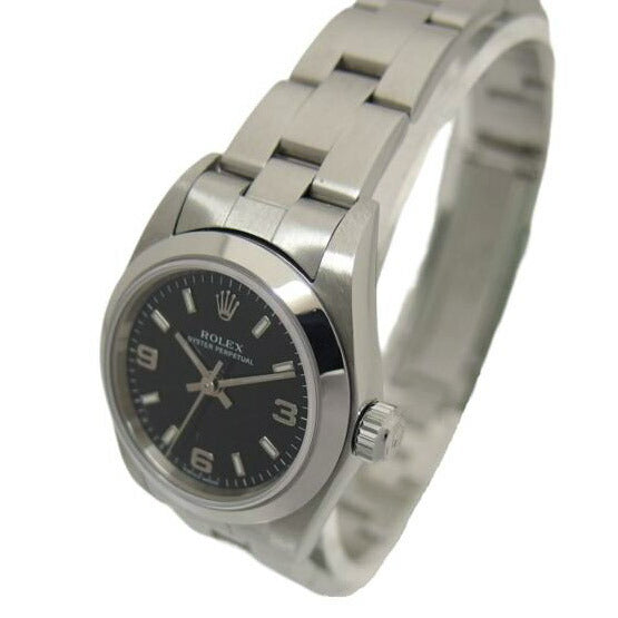 ROLEX ロレックス/オイスターパーペチュアル/ブラック文字盤/レディース/自動巻き/76080//Y192245/Aランク/04