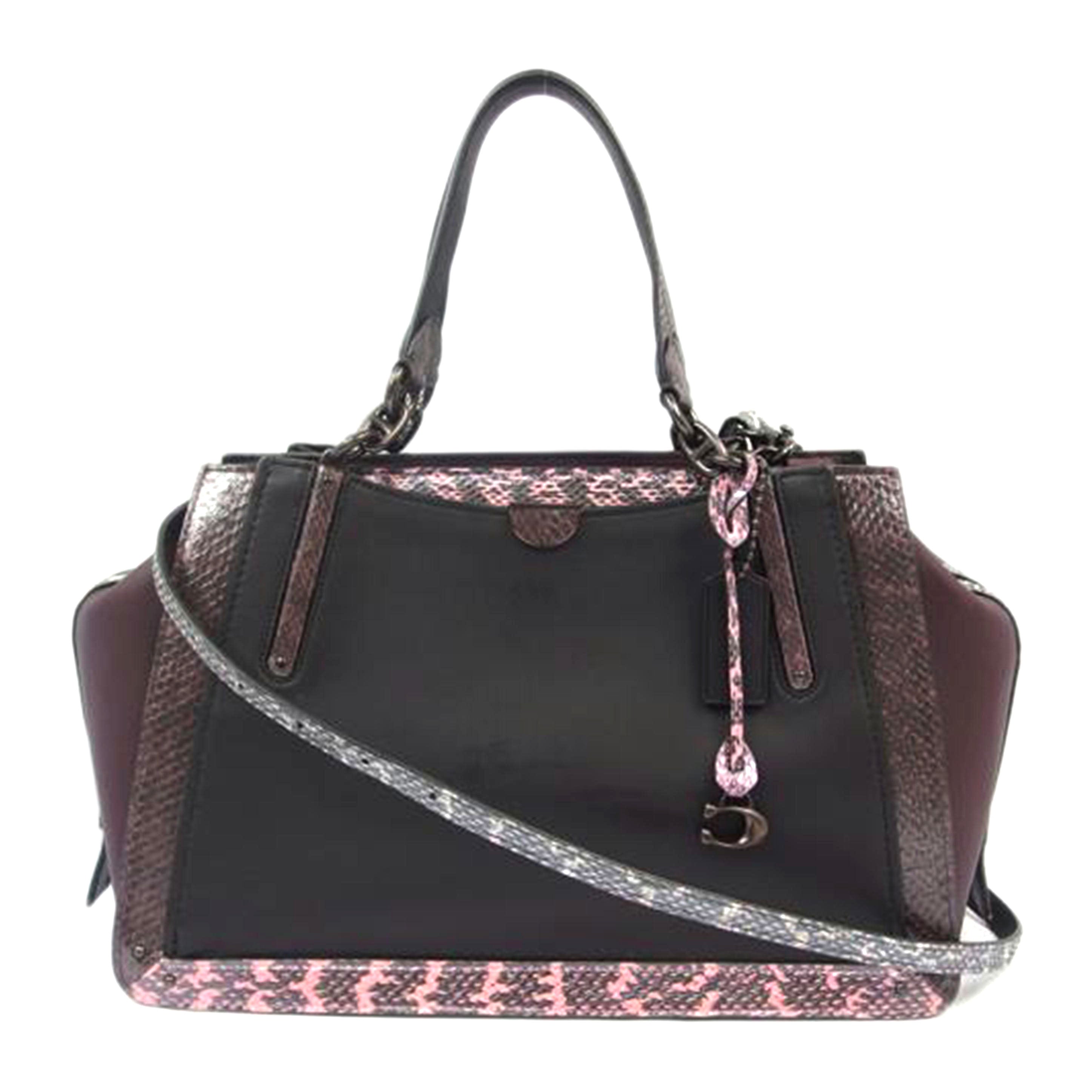 COACH コーチ/ドリーマー36カラーブロックスネークスキン/2way/76459//E1992/ABランク/83