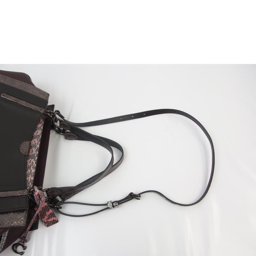 COACH コーチ/ドリーマー36カラーブロックスネークスキン/2way/76459//E1992/ABランク/83