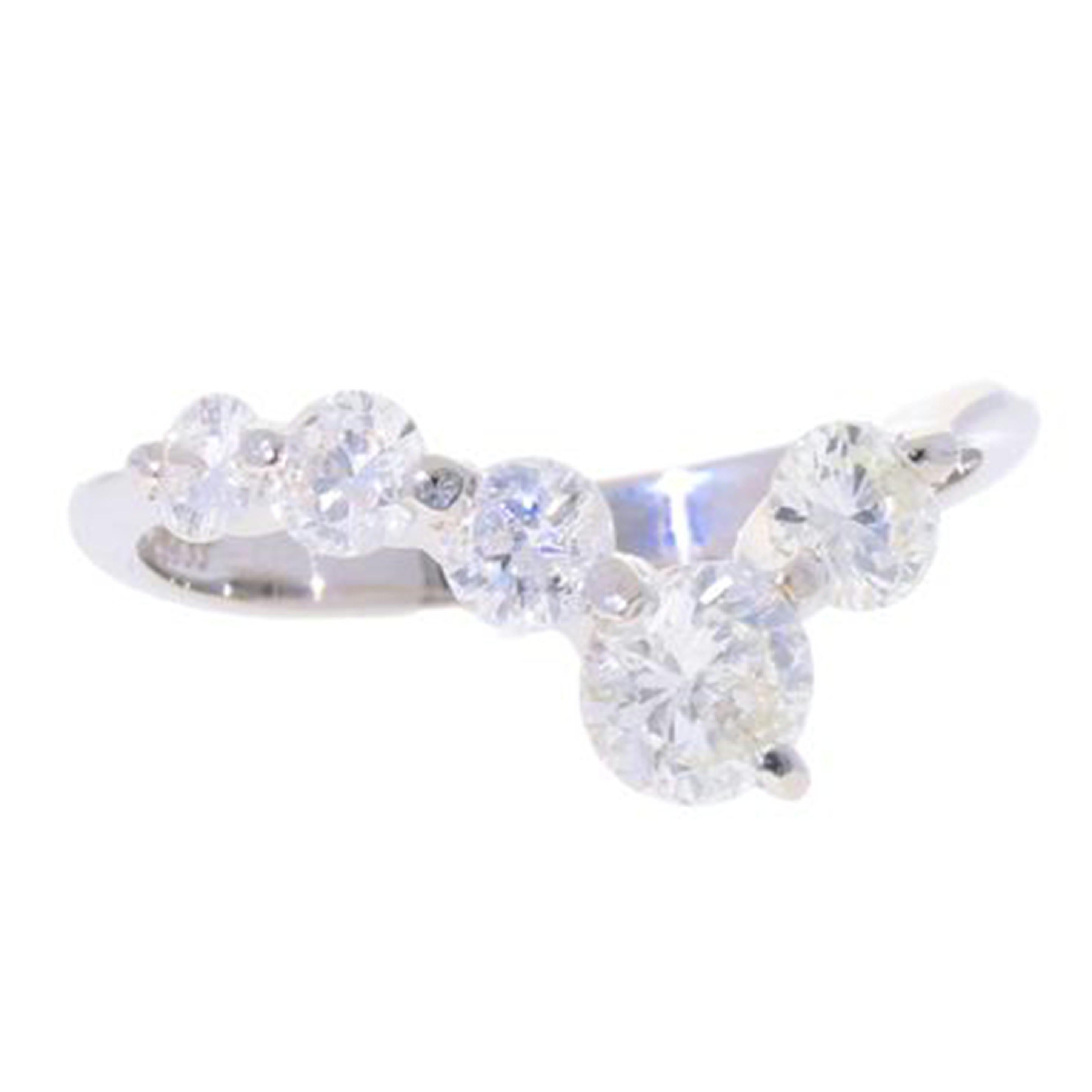 Pt900/Pt900ダイヤリング1.037ct/#13/3.2//1.037/Aランク/75