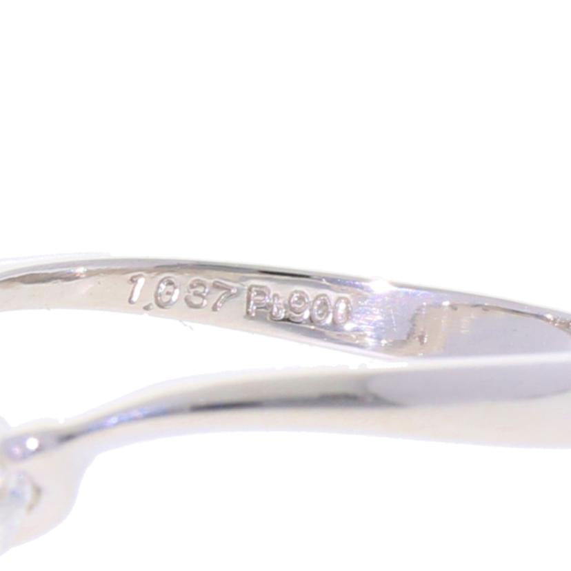 Pt900/Pt900ダイヤリング1.037ct/#13/3.2//1.037/Aランク/75