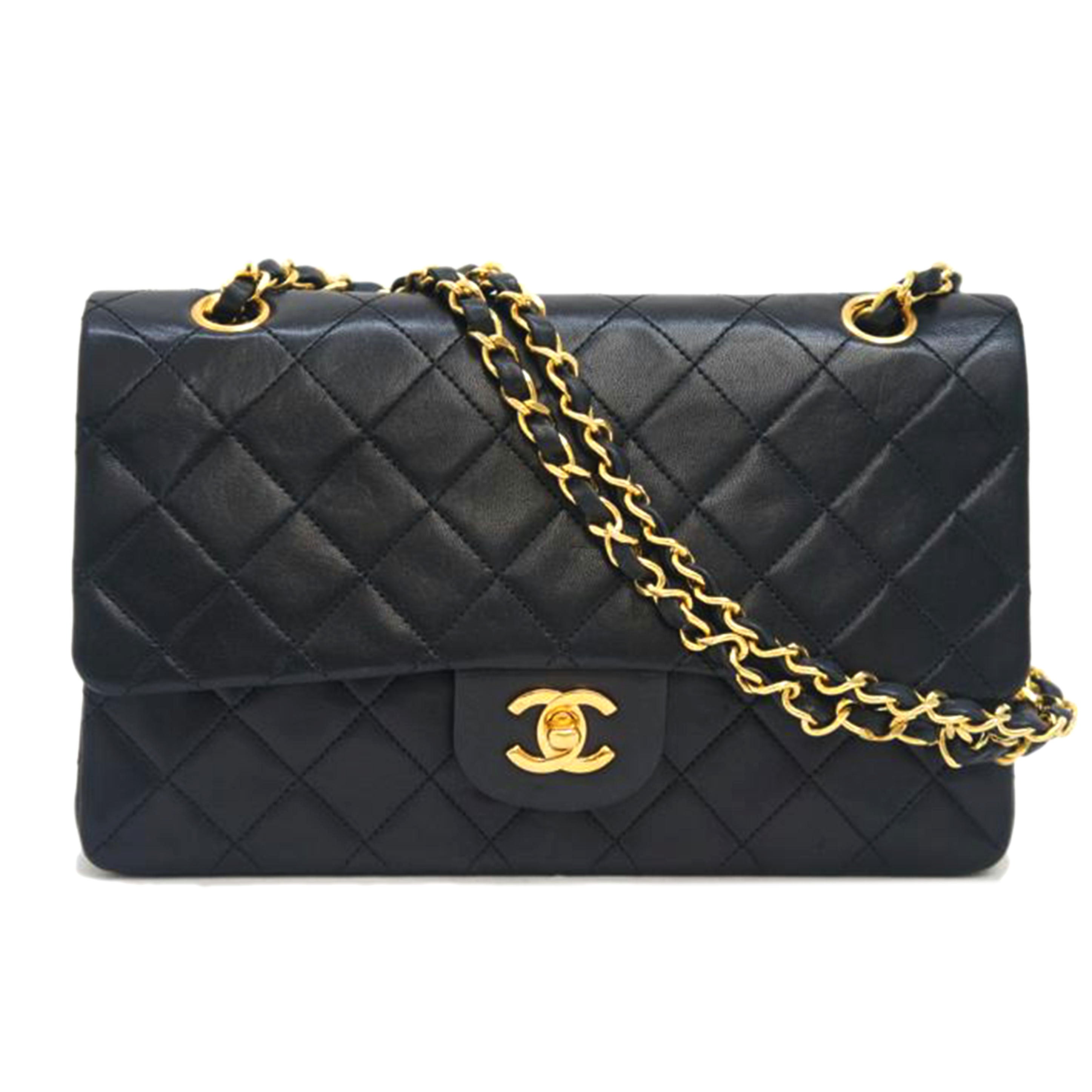 CHANEL シャネル/マトラッセ25Wフラップチェーンショルダー/ラムスキン/黒/A01112//0710476/ABランク/09