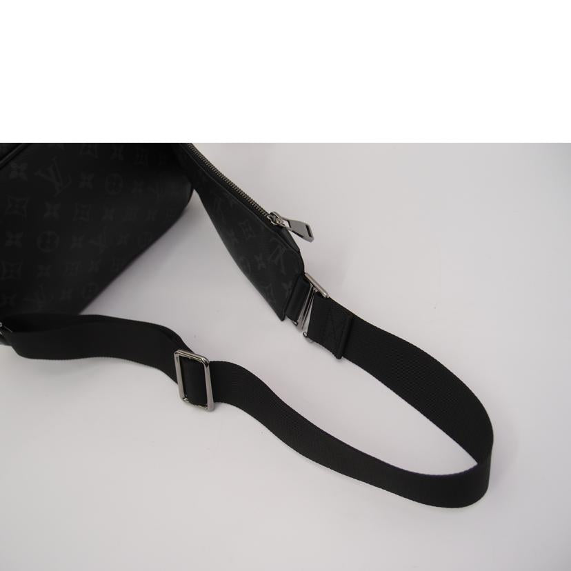 LV ルイ・ヴィトン アウトドア クロスボディ ショルダーバッグ 斜め掛け スリング メンズ ブラックレザー/バムバッグ/モノグラム・エクリプス/M42906//MB3108/Aランク/69