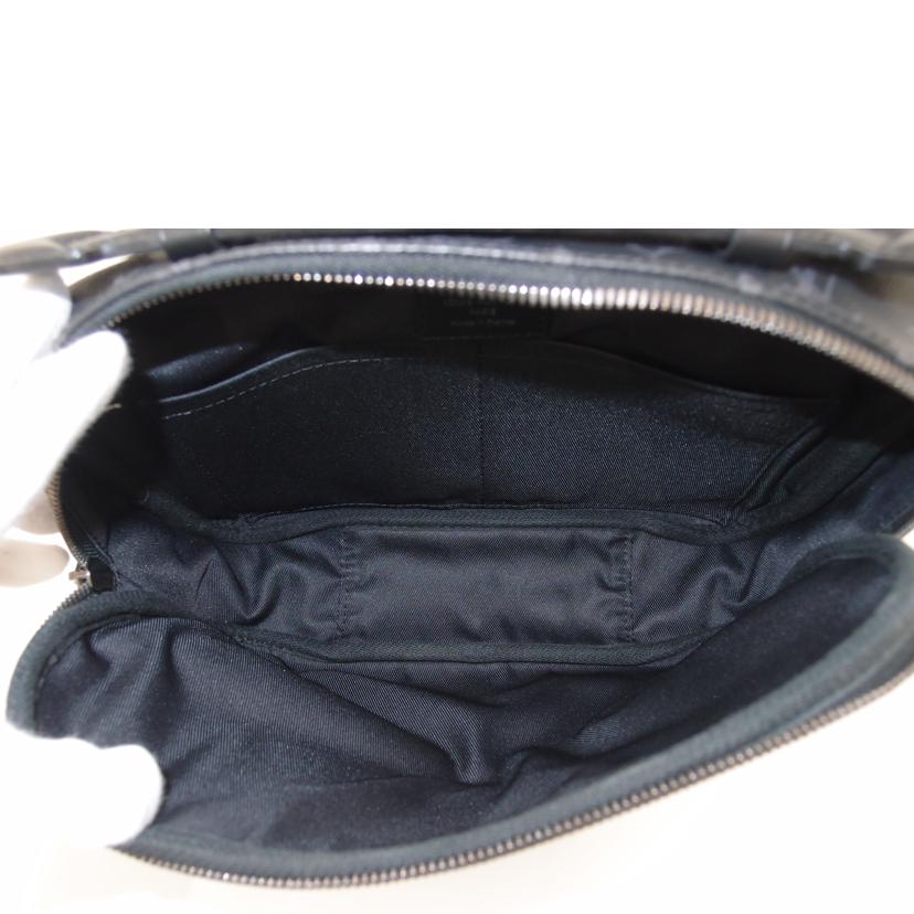 LV ルイ・ヴィトン アウトドア クロスボディ ショルダーバッグ 斜め掛け スリング メンズ ブラックレザー/バムバッグ/モノグラム・エクリプス/M42906//MB3108/Aランク/69