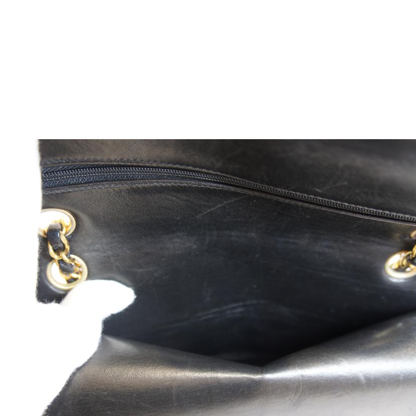 CHANEL シャネル/WフラップラムスキンチェーンショルダーG金具//325****/Aランク/92