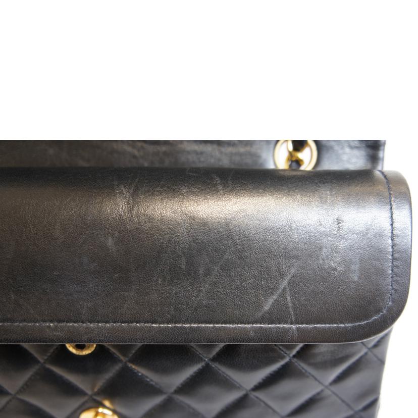 CHANEL シャネル/WフラップラムスキンチェーンショルダーG金具//325****/Aランク/92