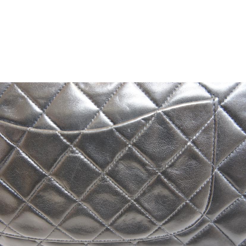 CHANEL シャネル/WフラップラムスキンチェーンショルダーG金具//325****/Aランク/92