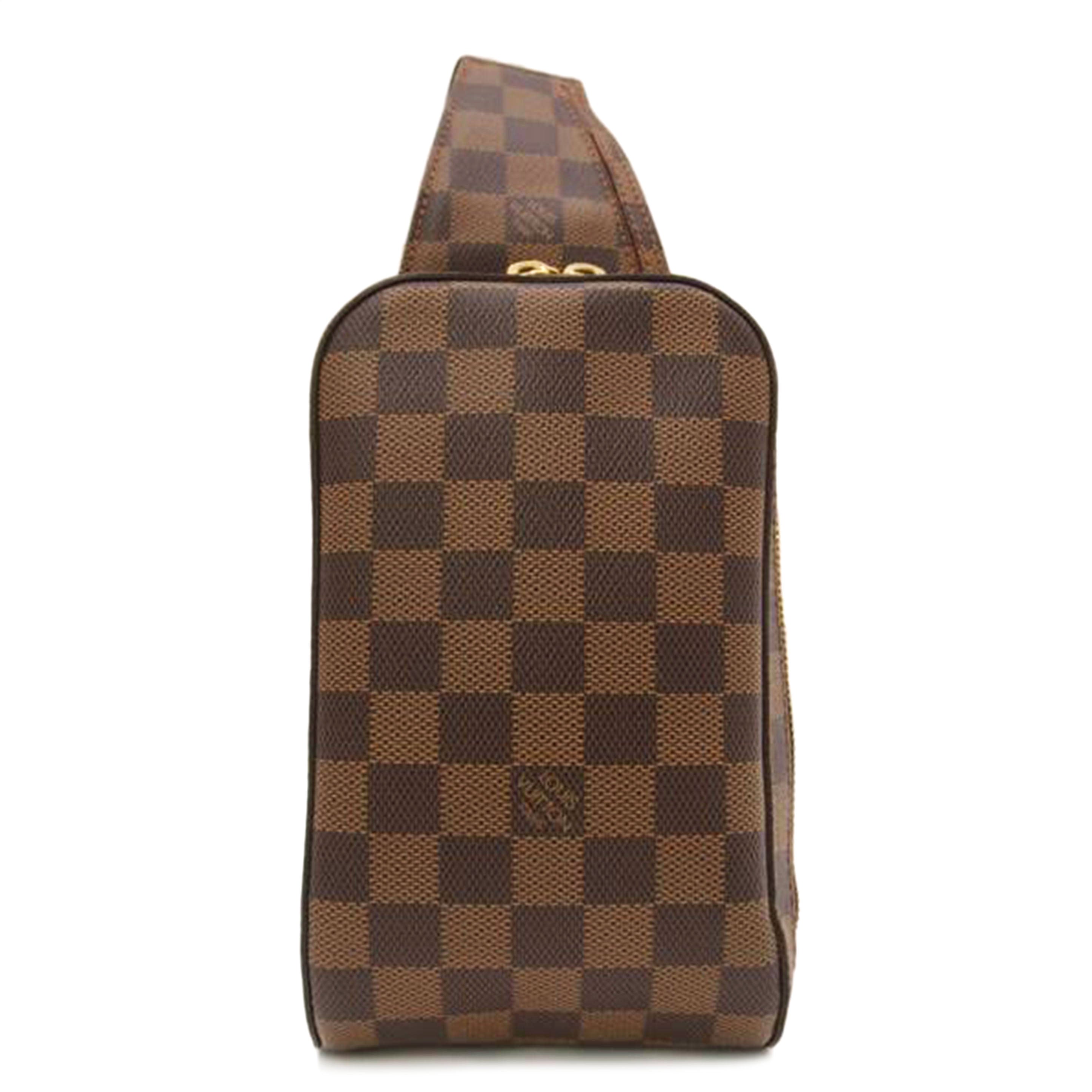 LV ルイ・ヴィトン ボディバッグ ウエストバッグ 中期モデル 斜め掛け メンズ 市松模様 ブラウン/ジェロニモス/ダミエ・エベヌ/N51994//CA0065/SAランク/69
