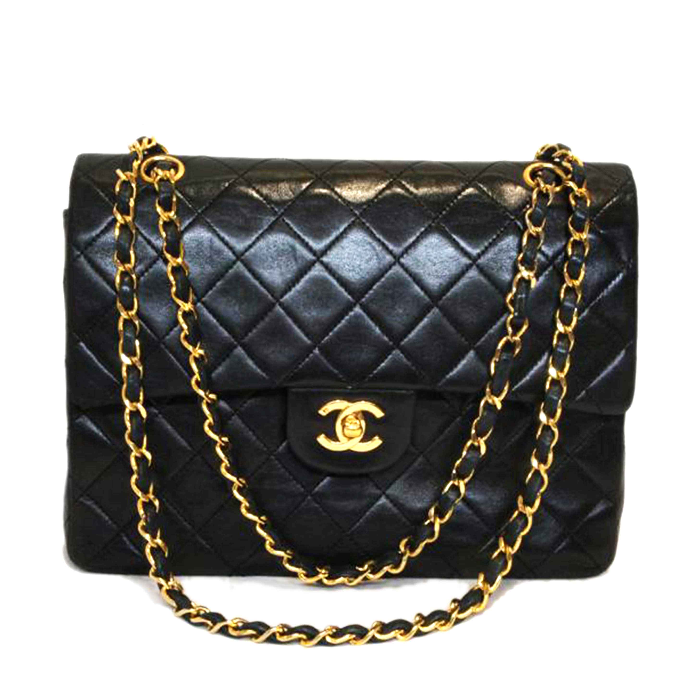 CHANEL シャネル/マトラッセラムスキンチェーンショルダーWフラップ//483****/Aランク/92