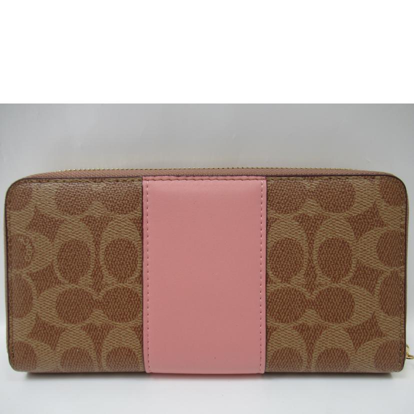 COACH/ラウンドファスナー長財布/シグネチャー/F31546//173*/ABランク/63