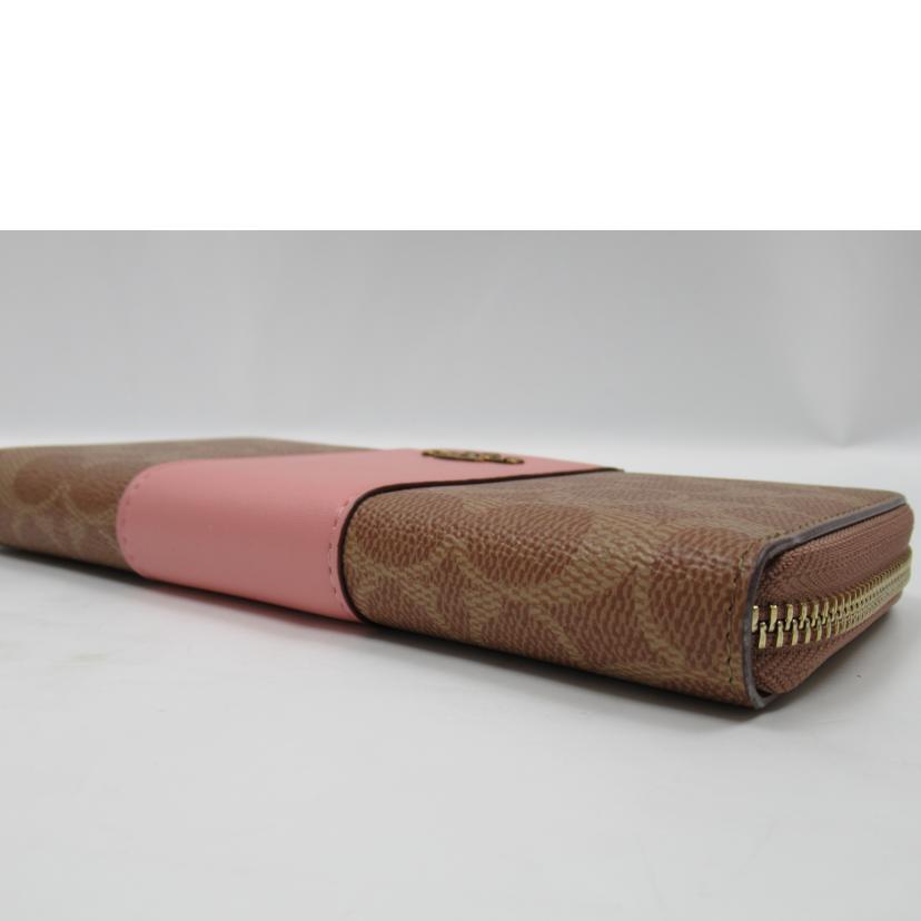 COACH/ラウンドファスナー長財布/シグネチャー/F31546//173*/ABランク/63