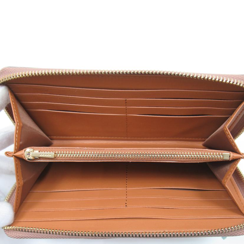 COACH/ラウンドファスナー長財布/シグネチャー/F31546//173*/ABランク/63