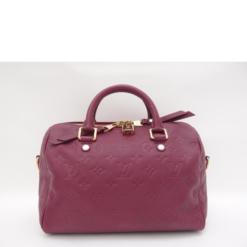 LV ルイ・ヴィトン モノグラム ハンドバッグ ボストン 2way ショルダー 斜め掛け 肩掛け レザー パープル系/スピーディ・バンドリエール25/アンプラント/オロール/M40764//SP2162/SAランク/69