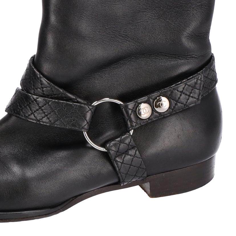 CHANEL CHANEL /マトラッセステッチレザーブーツ/約24cm//Bランク/75