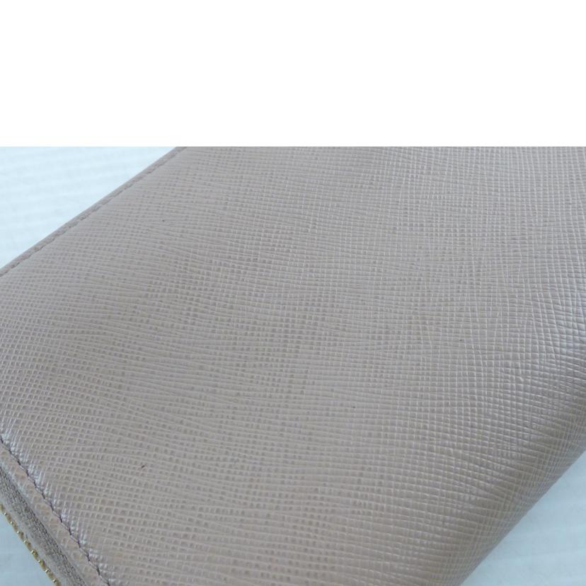 PRADA プラダ/サフィアーノラウンドファスナー長財布//Bランク/64