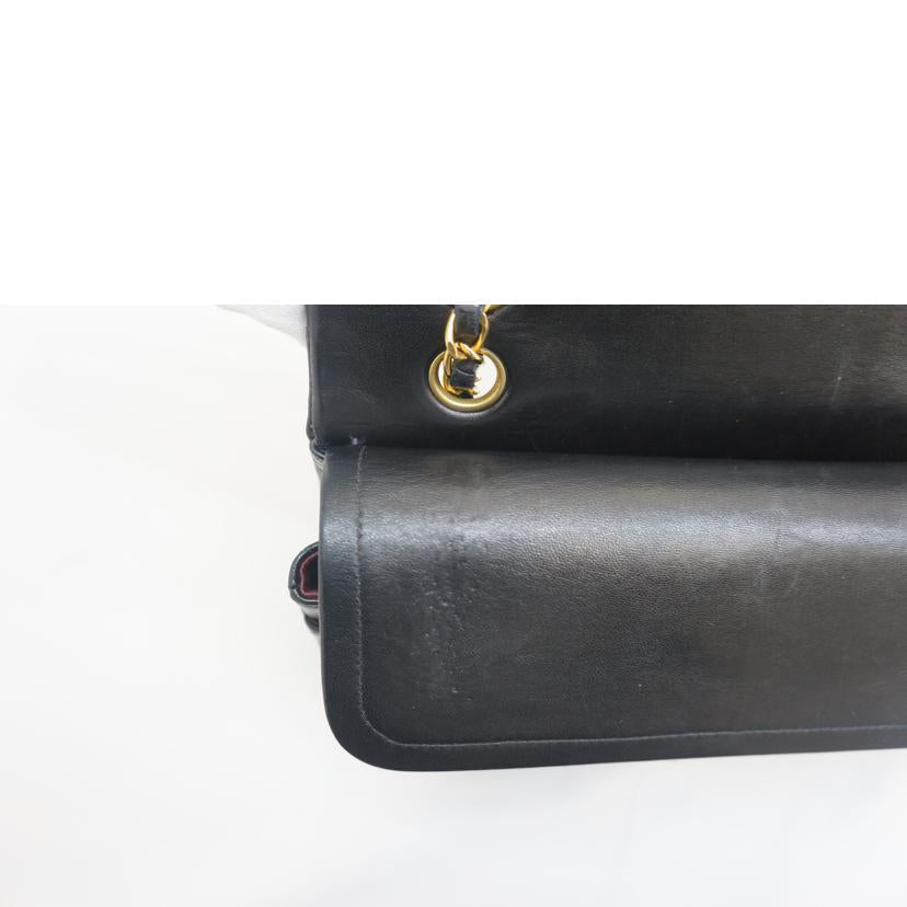 CHANEL シャネル/マトラッセWフラップチェーン/ラムスキン/黒/A01112//4179925/Bランク/09