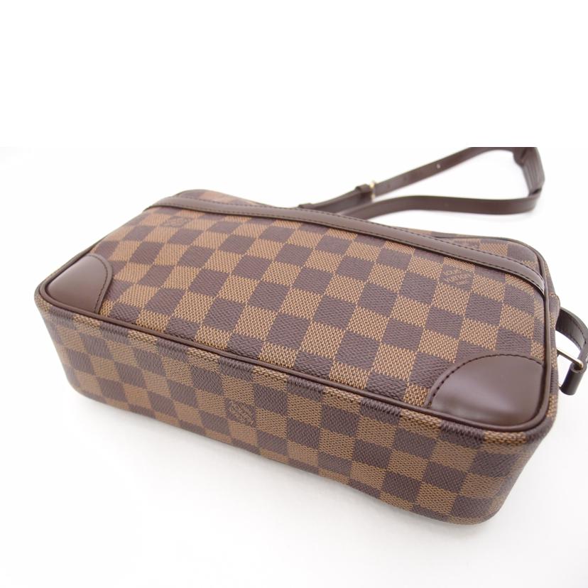 LOUIS VUITTON ルイヴィトン ビトン ショルダーバッグ 斜め掛け レディース メンズ 茶 市松模様 /トロカデロ27/ダミエ・エベヌ/N48085//MB0***/SAランク/69