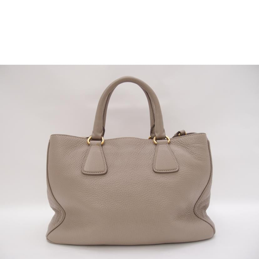 PRADA プラダ VIT.DAINO トート ショルダーストラップ付 斜め掛け レディース/レザー2wayハンド/グレーベージュ/BN2576//56/ABランク/69