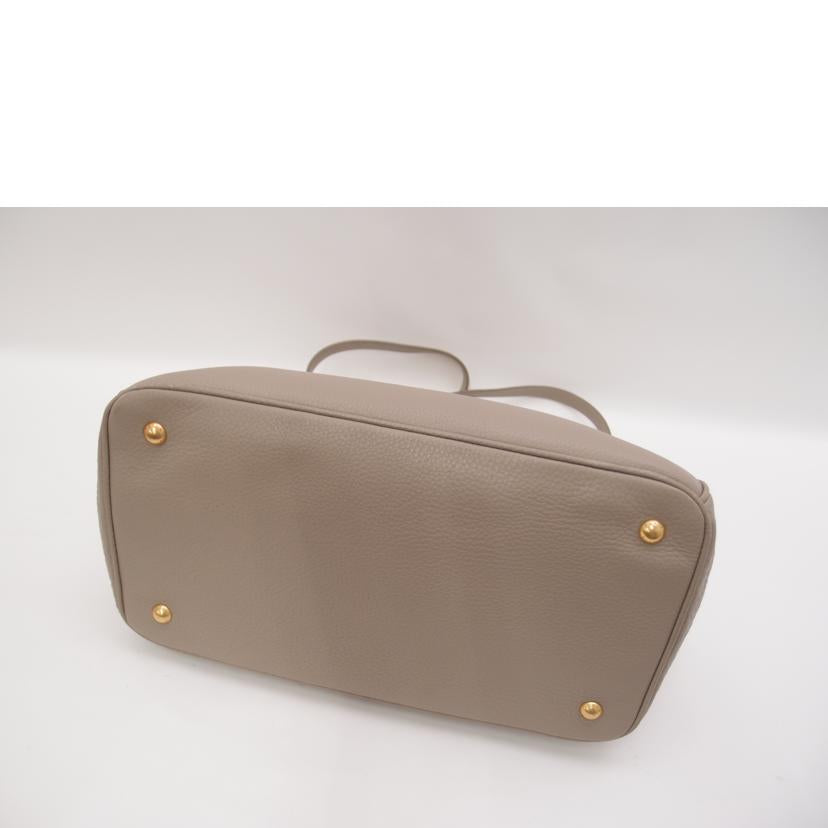 PRADA プラダ VIT.DAINO トート ショルダーストラップ付 斜め掛け レディース/レザー2wayハンド/グレーベージュ/BN2576//56/ABランク/69