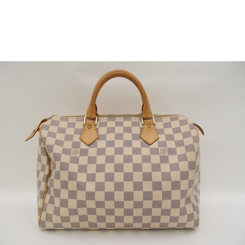 LV ルイ・ヴィトン ハンドバッグ ミニボストン レディース ホワイト/スピーディ30 /ダミエ・アズール/N41533//SP1037/ABランク/69
