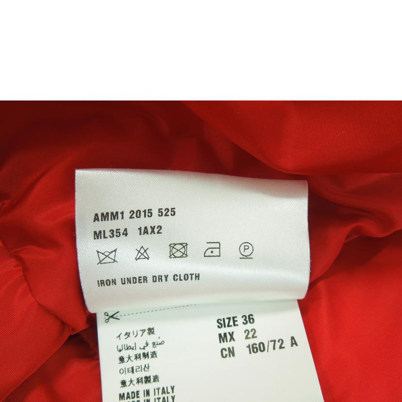 miumiu/miumiu ロゴイリフリル ダウンジャケット レッド サイズ36/ML354-2015//ABランク/83