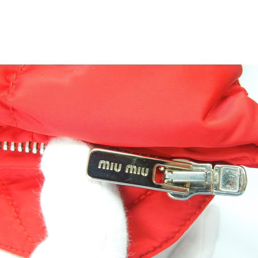miumiu/miumiu ロゴイリフリル ダウンジャケット レッド サイズ36/ML354-2015//ABランク/83