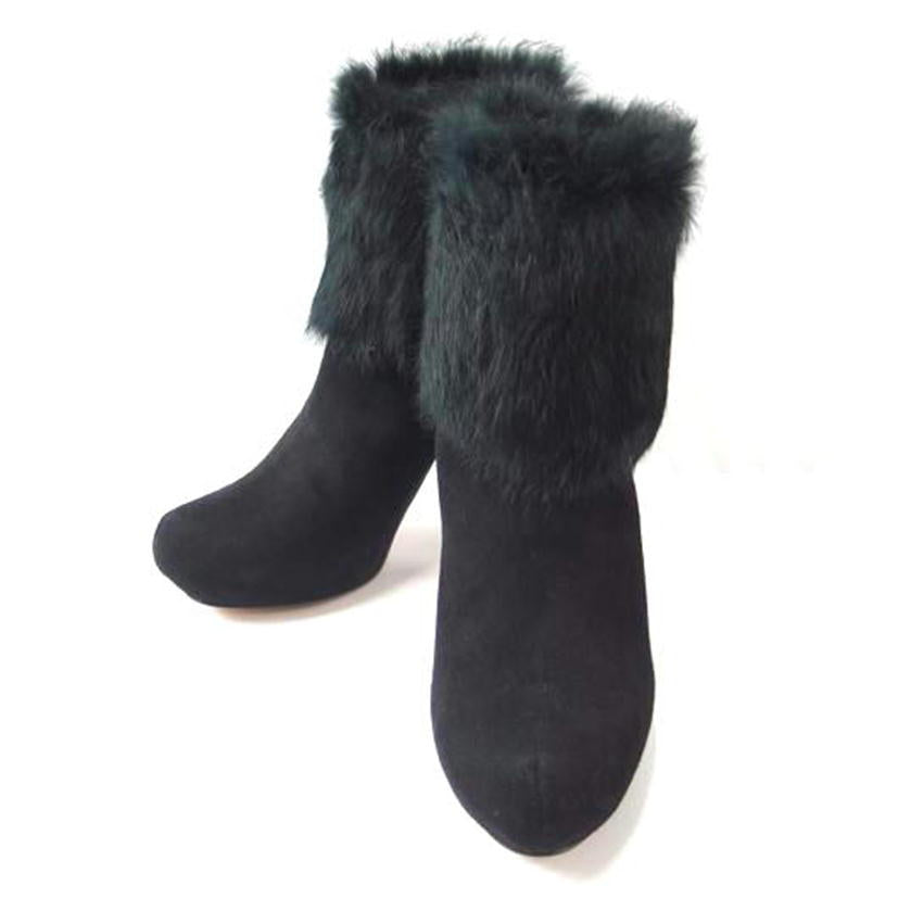 LANVIN/ショートファーブーツ/2390/24.0/レディースシューズ/Aランク/77 LANVIN&frasl;ショートファーブーツ&frasl;2390&frasl;24.0&frasl;レディースシューズ&frasl;Aランク&frasl;77