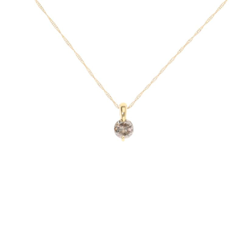 K18/K18ダイヤネックレス 0.50/1.4//0.50/Aランク/75