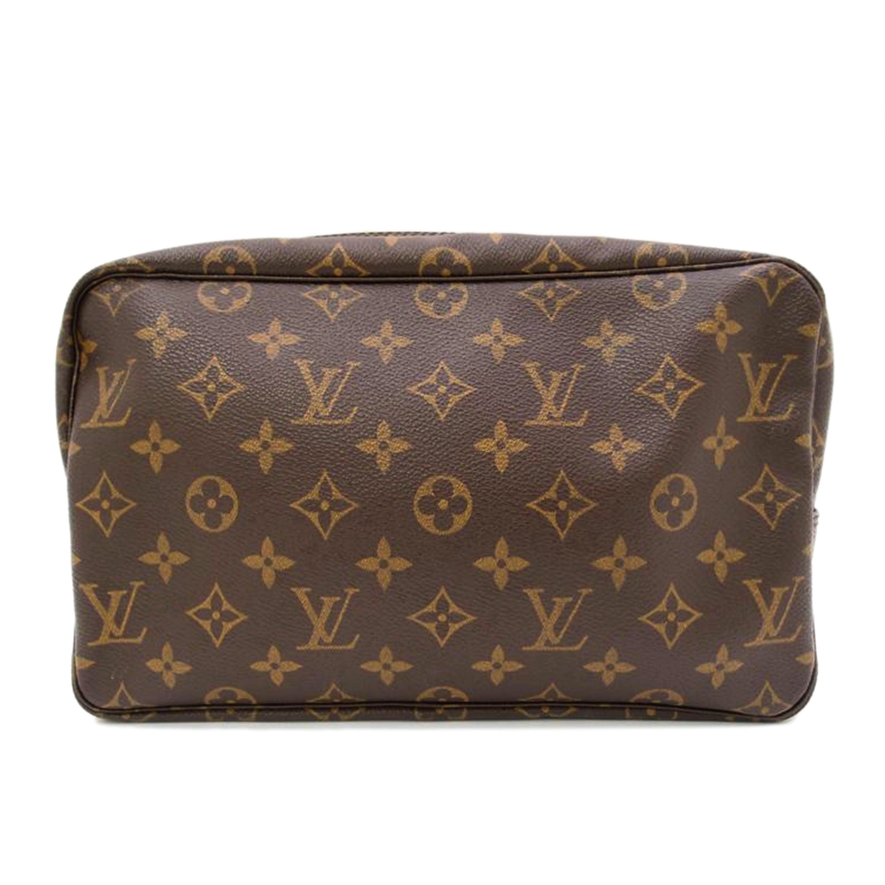 LV ルイ・ヴィトン ポーチ セカンドバッグ クラッチバッグ メイク コスメ ブラウン/トゥルース・トワレット28/モノグラム/M47522//MB1006/SAランク/69