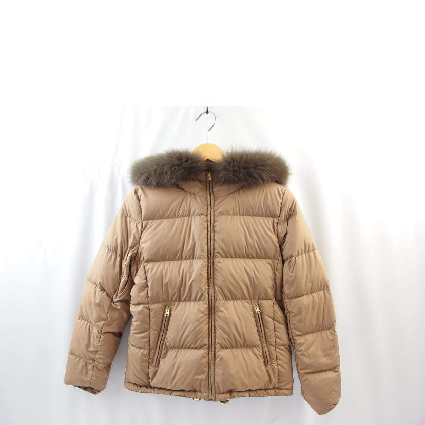 any sis/any sis リバーシブル フーデッド ショートダウン ジャケット フォックス ファー ベージュ サイズ1/KW0006 202-5//Aランク/83