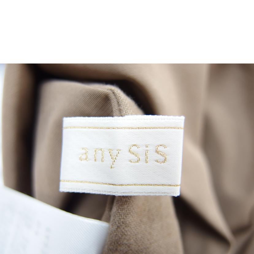 any sis/any sis リバーシブル フーデッド ショートダウン ジャケット フォックス ファー ベージュ サイズ1/KW0006 202-5//Aランク/83