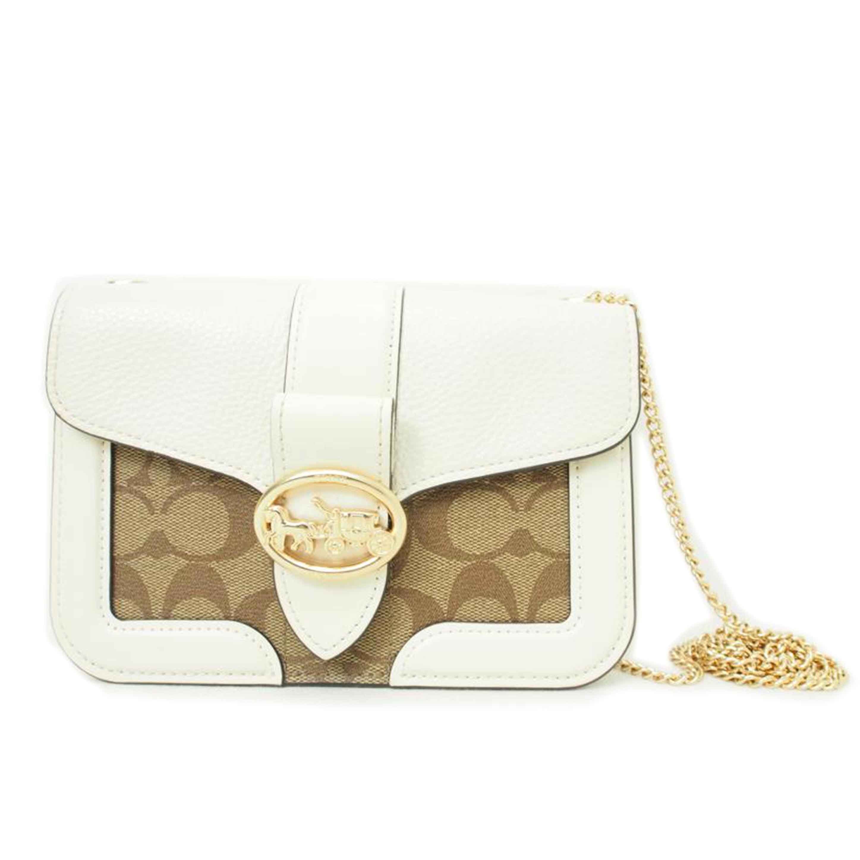 COACH コーチ/シグネチャージョージ/チェーンショルダー/ウォレット/7287//B2280/ABランク/78