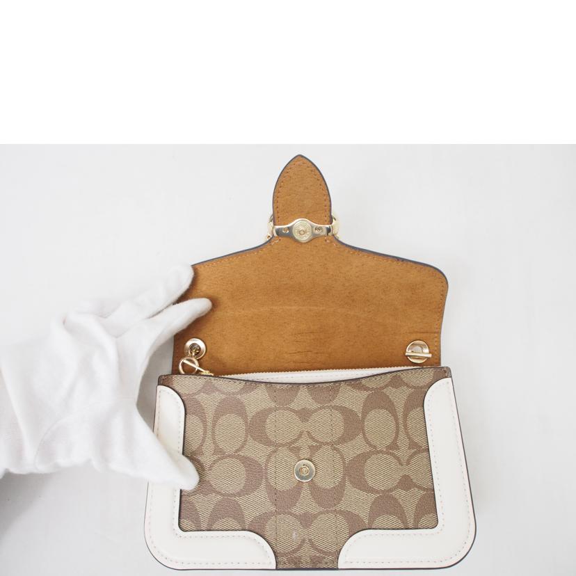 COACH コーチ/シグネチャージョージ/チェーンショルダー/ウォレット/7287//B2280/ABランク/78