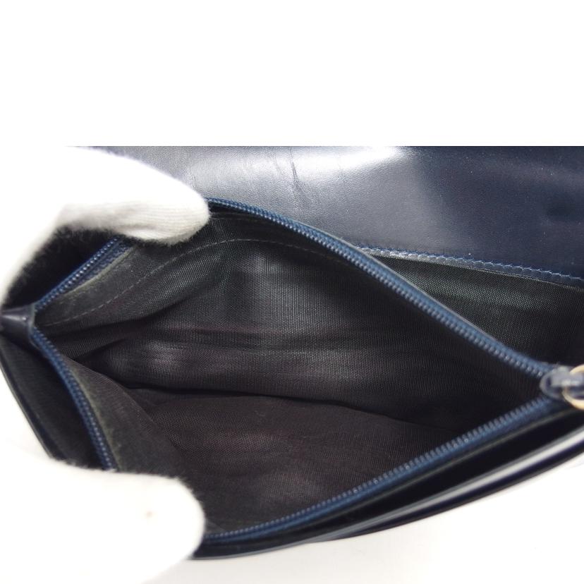 Ferragamo フェラガモ/ガンチーニ/二つ折り長財布/ネイビー//222***/Bランク/04
