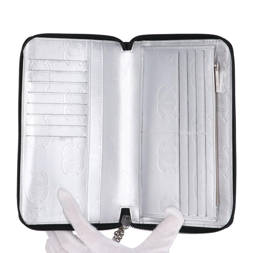 CHANEL シャネル/カンボンラインオーガナイザーラウンド長財布/ブラック//154*****/ABランク/75