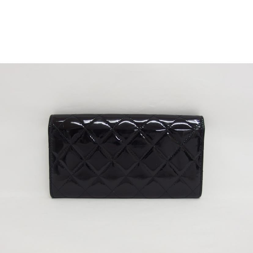 CHANEL シャネル/ブリリアント マトラッセ/パテントレザー/二つ折り財布/ブラック/A50107//20218812/Bランク/04