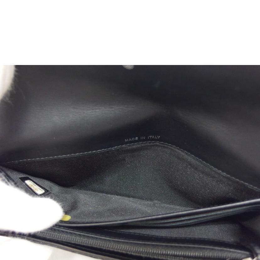CHANEL シャネル/ブリリアント マトラッセ/パテントレザー/二つ折り財布/ブラック/A50107//20218812/Bランク/04