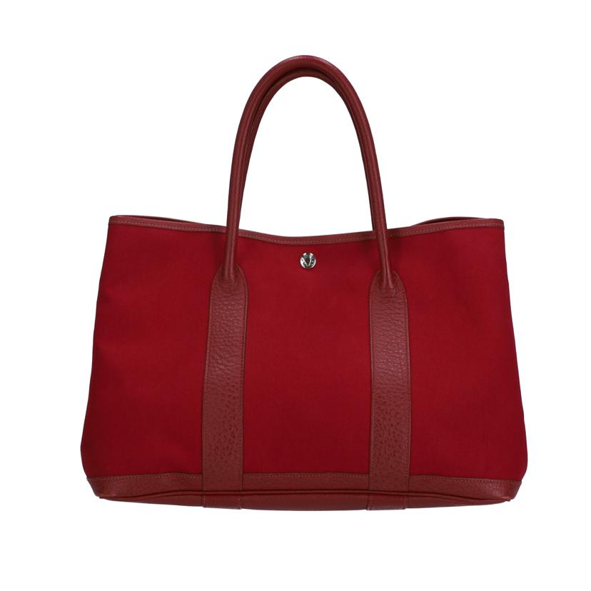 HERMES エルメス HERMES ガーデンパーティ36 ルージュインペリアル ハンドバッグ レディース/ エルメスガーデンパーティ36/ルージュインペリアル//046******/Bランク/37