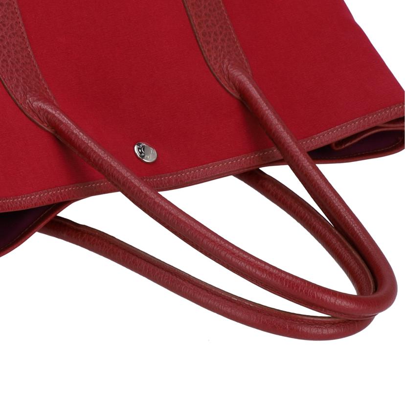 HERMES エルメス HERMES ガーデンパーティ36 ルージュインペリアル ハンドバッグ レディース/ エルメスガーデンパーティ36/ルージュインペリアル//046******/Bランク/37